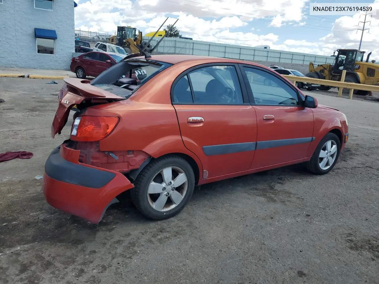 2007 Kia Rio Base VIN: KNADE123X76194539 Lot: 56594875