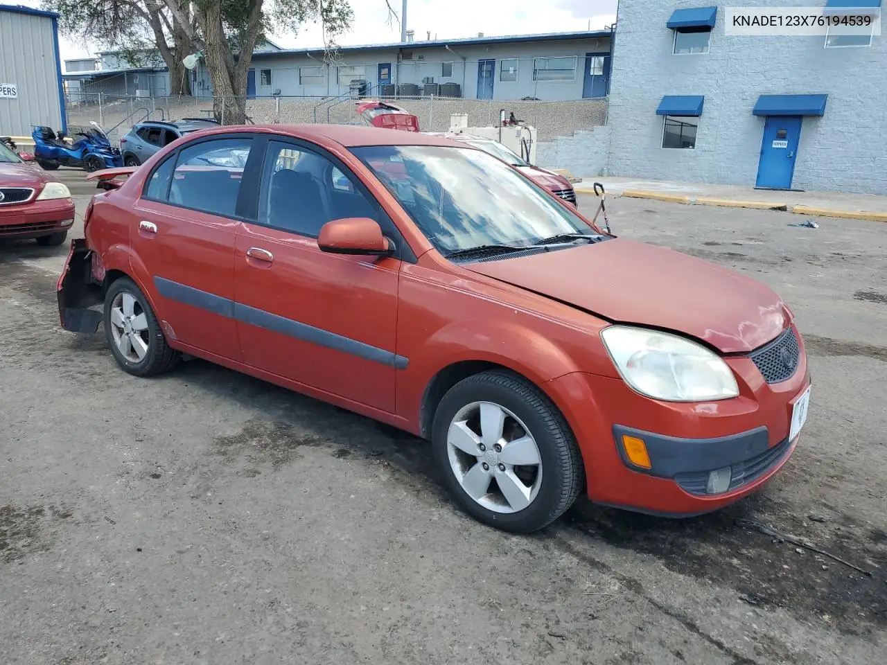 2007 Kia Rio Base VIN: KNADE123X76194539 Lot: 56594875