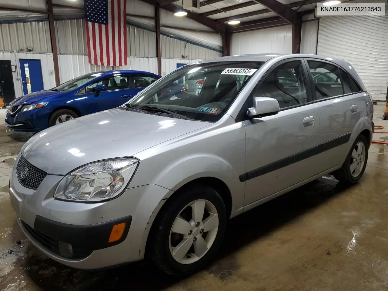 2007 Kia Rio 5 Sx VIN: KNADE163776213543 Lot: 56963265