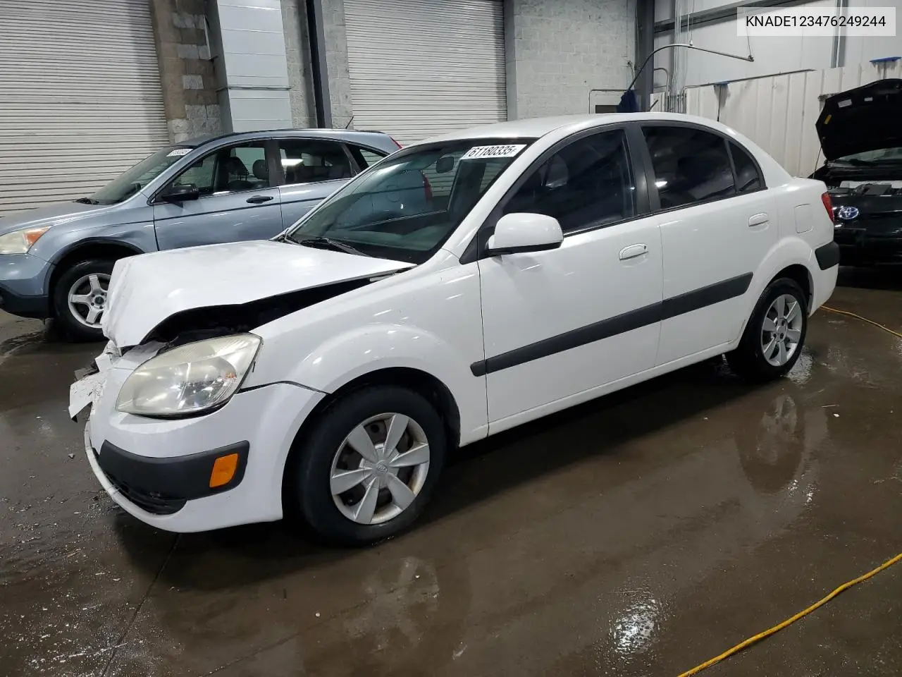 2007 Kia Rio Base VIN: KNADE123476249244 Lot: 61180335