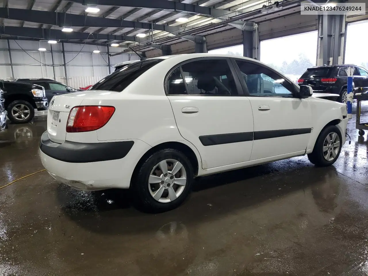2007 Kia Rio Base VIN: KNADE123476249244 Lot: 61180335