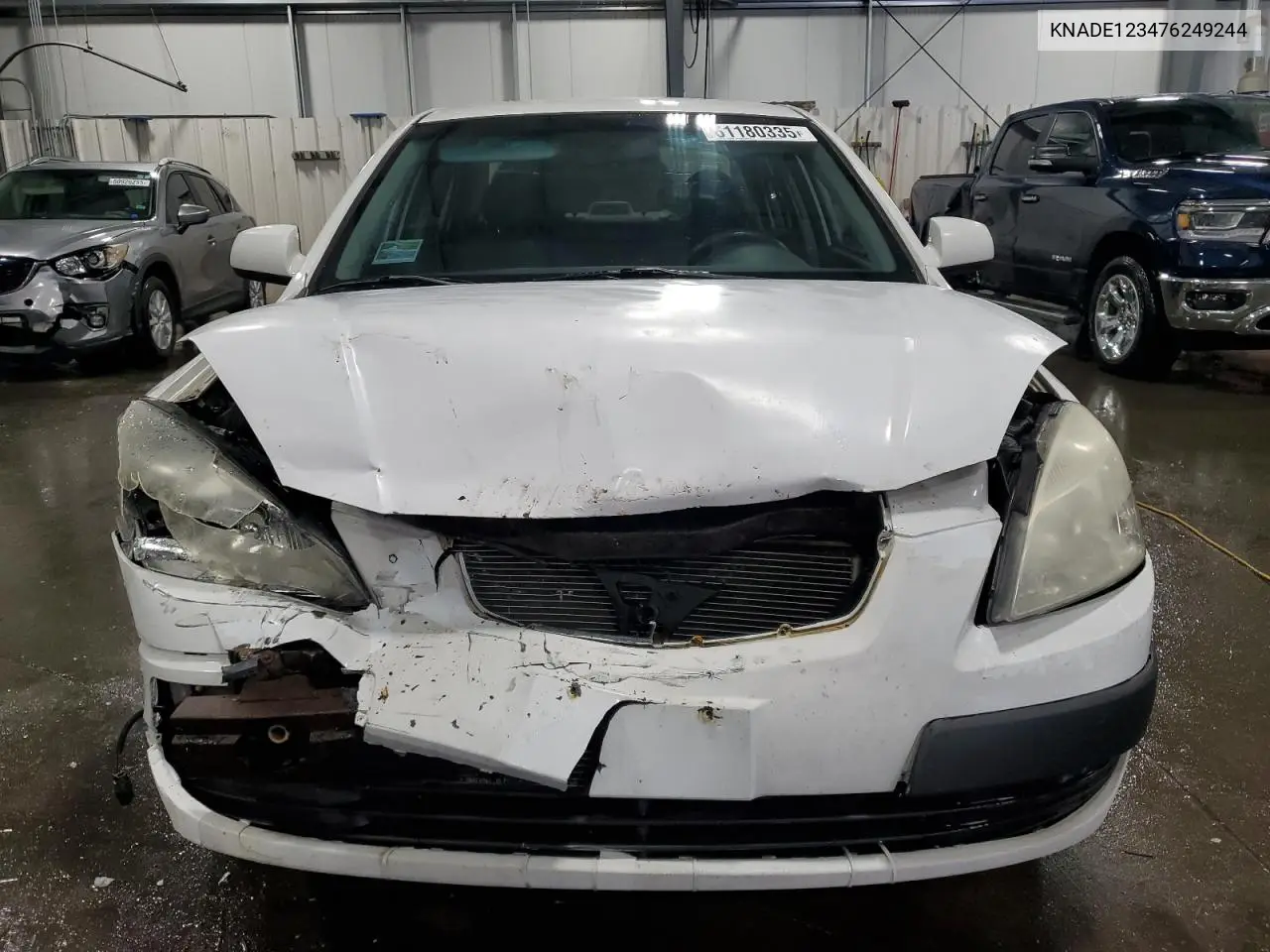 2007 Kia Rio Base VIN: KNADE123476249244 Lot: 61180335