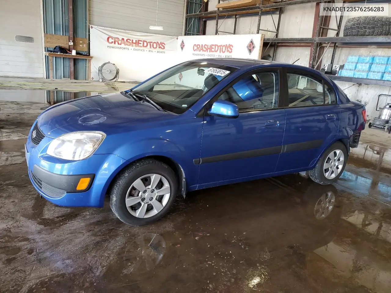 2007 Kia Rio Base VIN: KNADE123576256283 Lot: 61953815