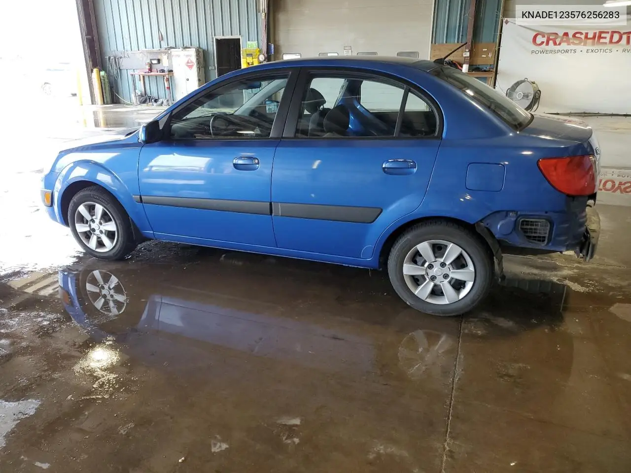 2007 Kia Rio Base VIN: KNADE123576256283 Lot: 61953815