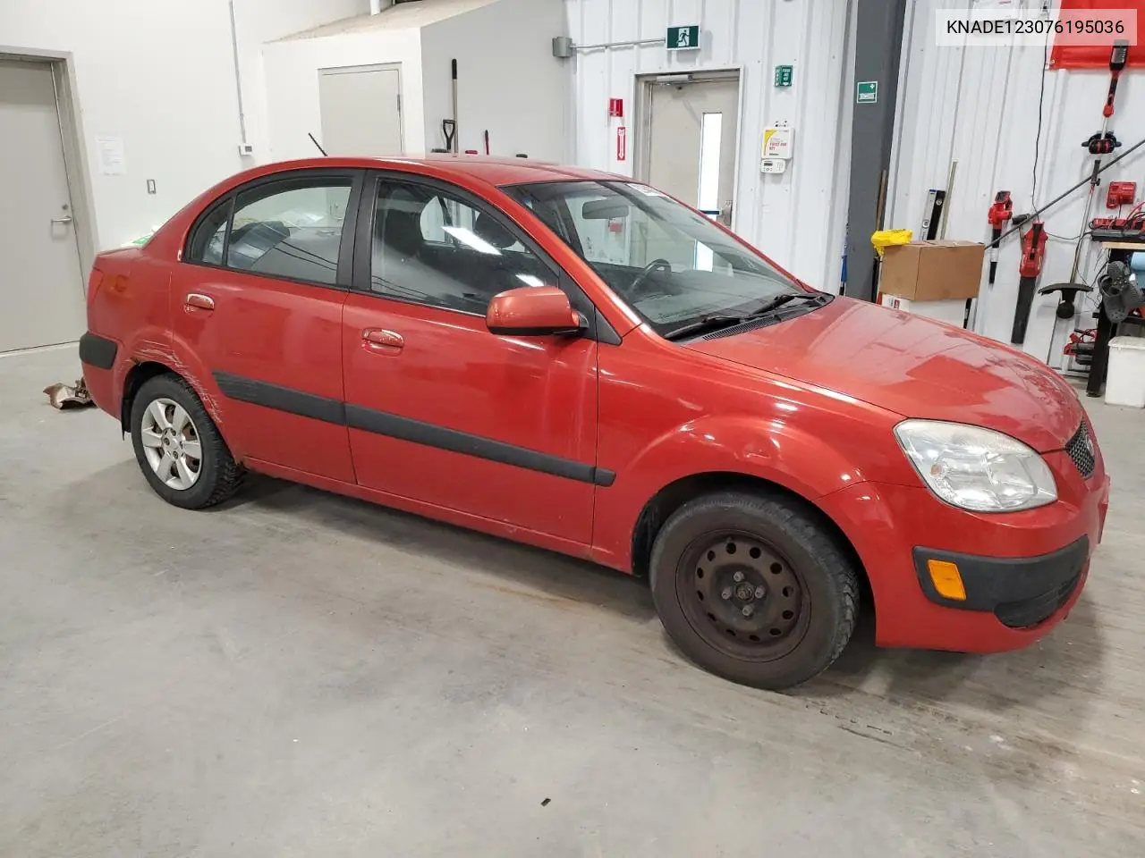 2007 Kia Rio Base VIN: KNADE123076195036 Lot: 62944085
