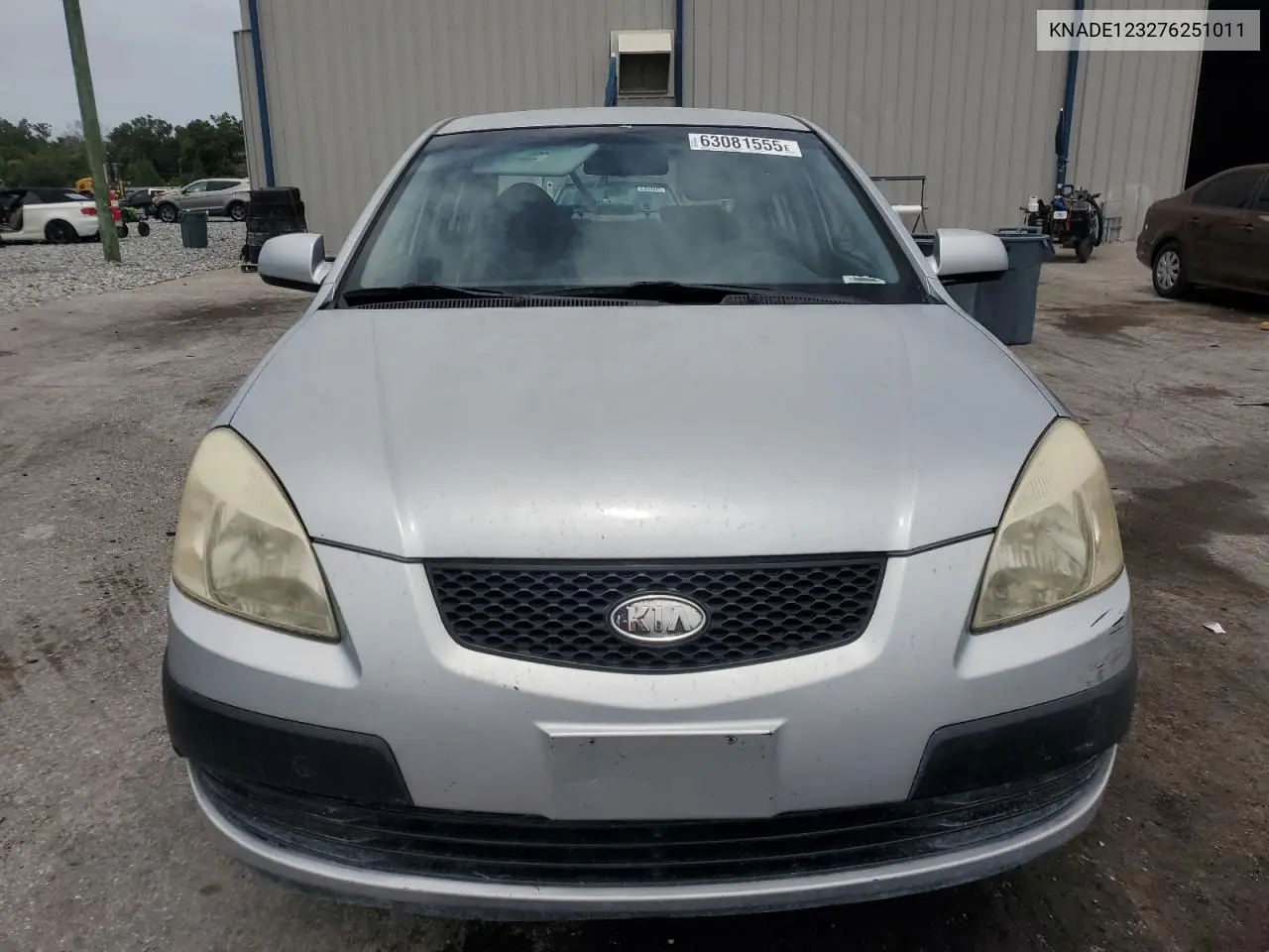 2007 Kia Rio Base VIN: KNADE123276251011 Lot: 63081555
