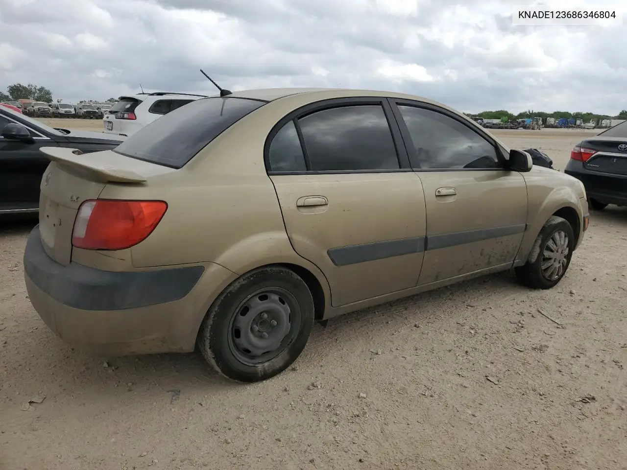 2008 Kia Rio Base VIN: KNADE123686346804 Lot: 53325285