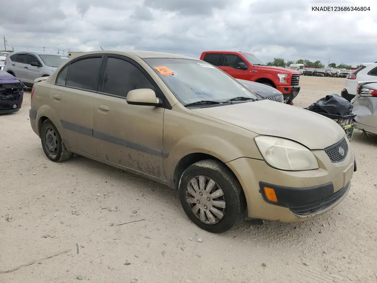 2008 Kia Rio Base VIN: KNADE123686346804 Lot: 53325285
