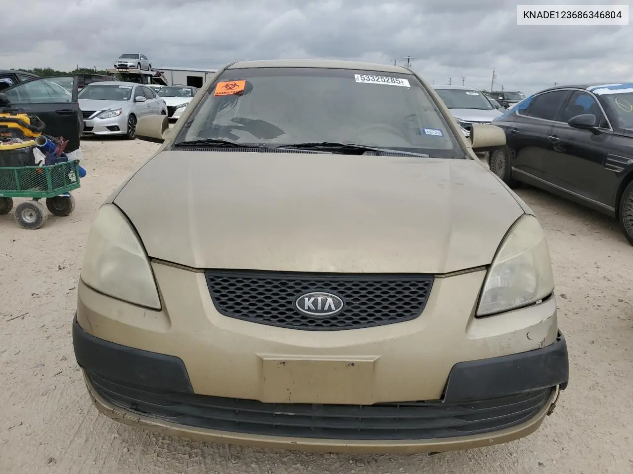 2008 Kia Rio Base VIN: KNADE123686346804 Lot: 53325285