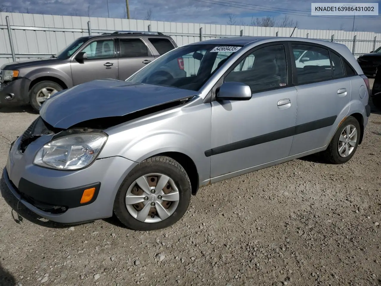 2008 Kia Rio 5 Sx VIN: KNADE163986431002 Lot: 54569435