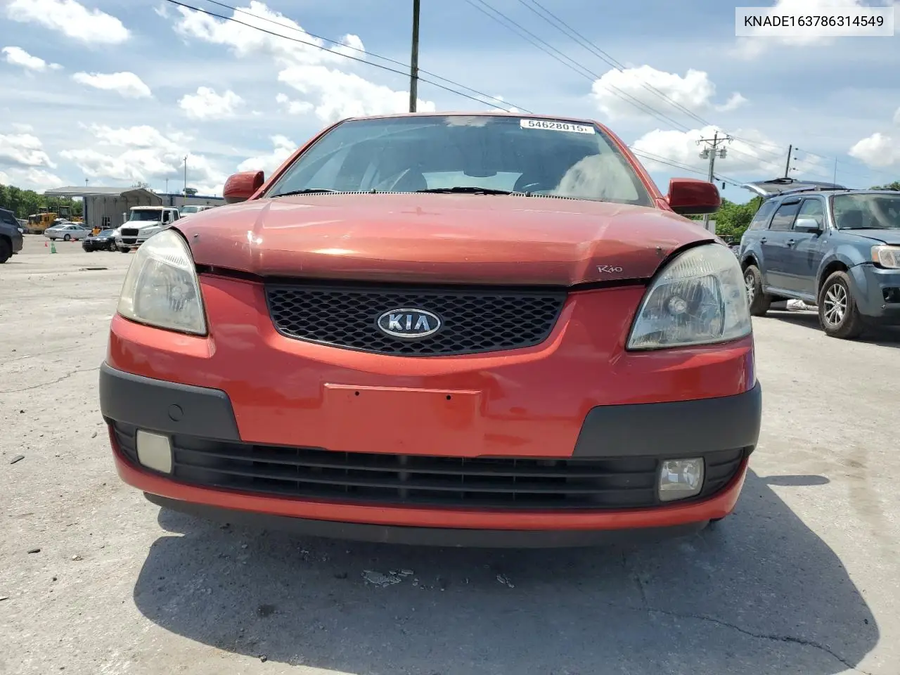 2008 Kia Rio 5 Sx VIN: KNADE163786314549 Lot: 54628015