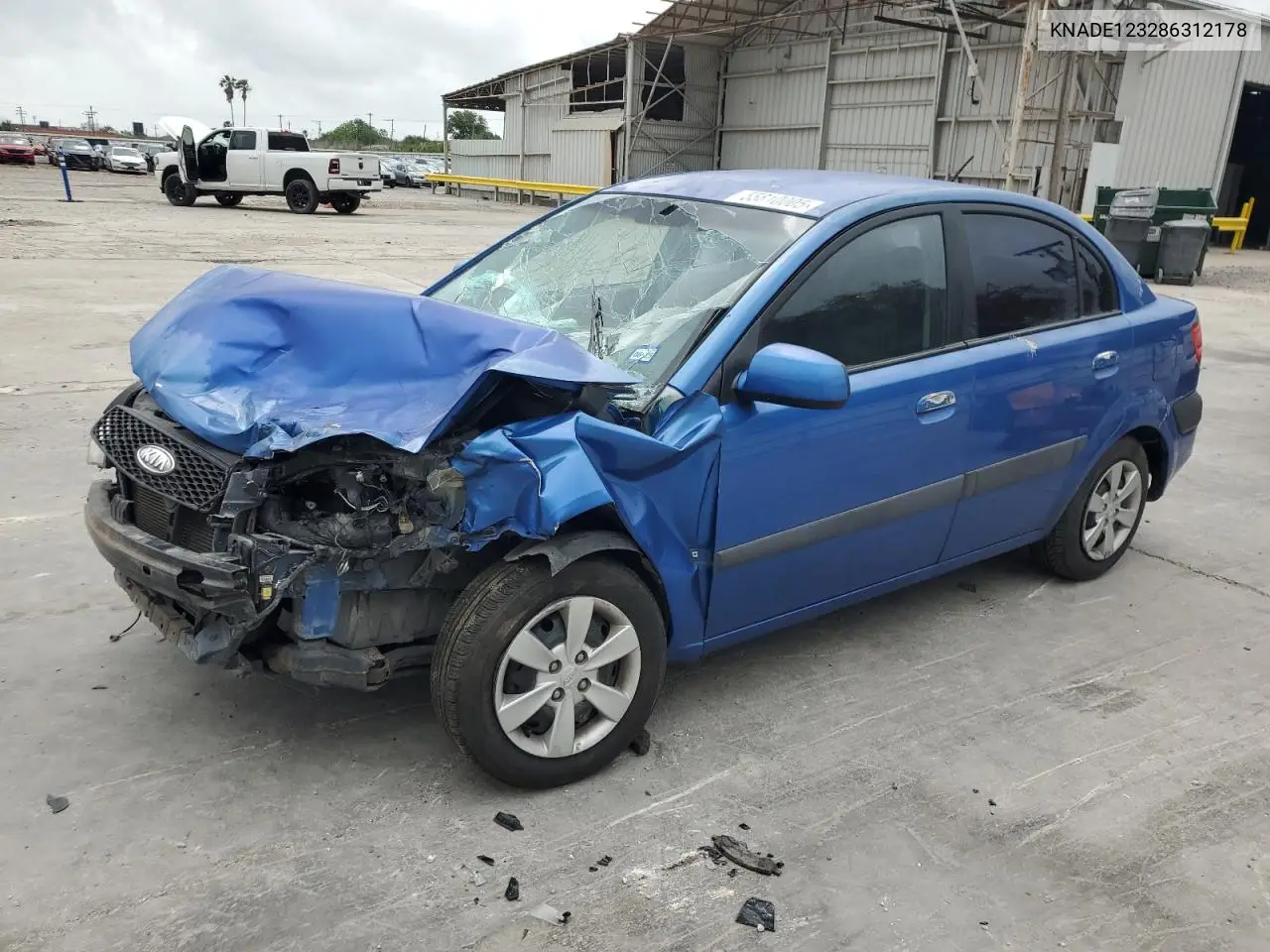 2008 Kia Rio Base VIN: KNADE123286312178 Lot: 55810005