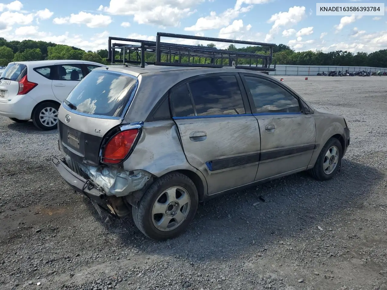 2008 Kia Rio 5 Sx VIN: KNADE163586393784 Lot: 56575405