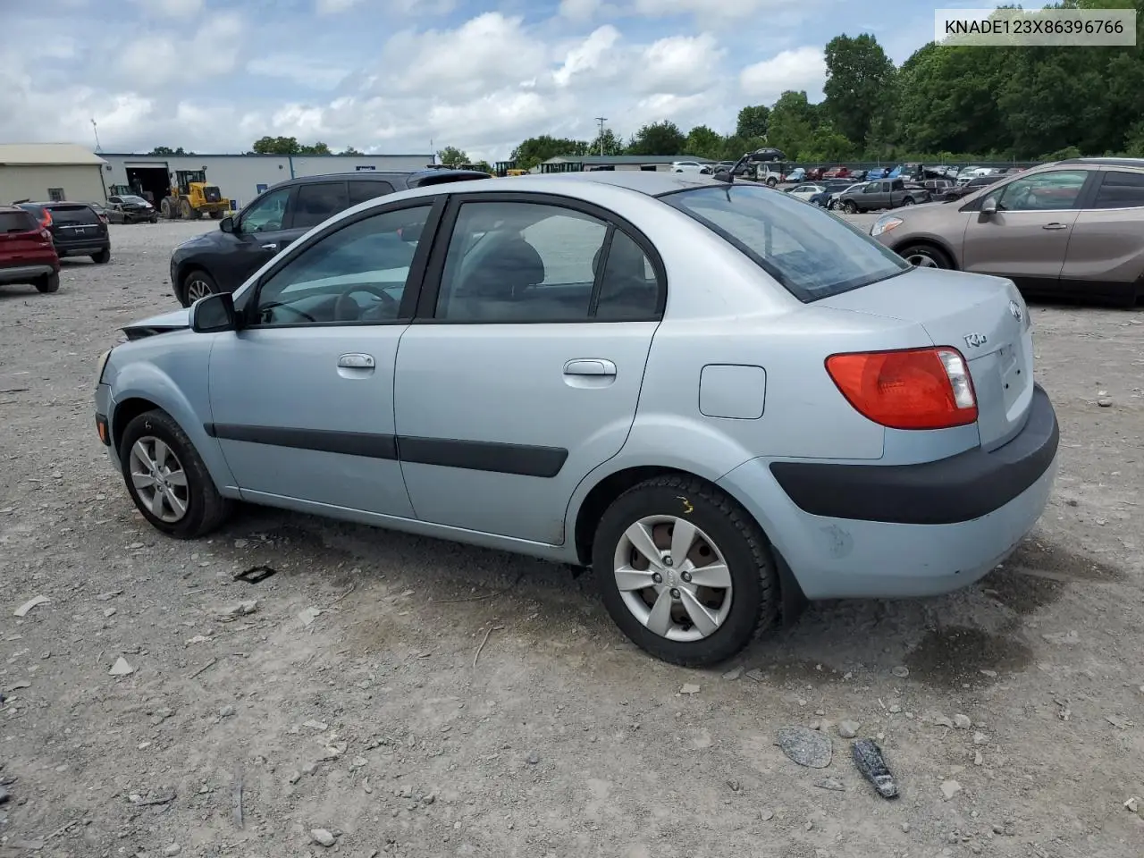 2008 Kia Rio Base VIN: KNADE123X86396766 Lot: 61716425