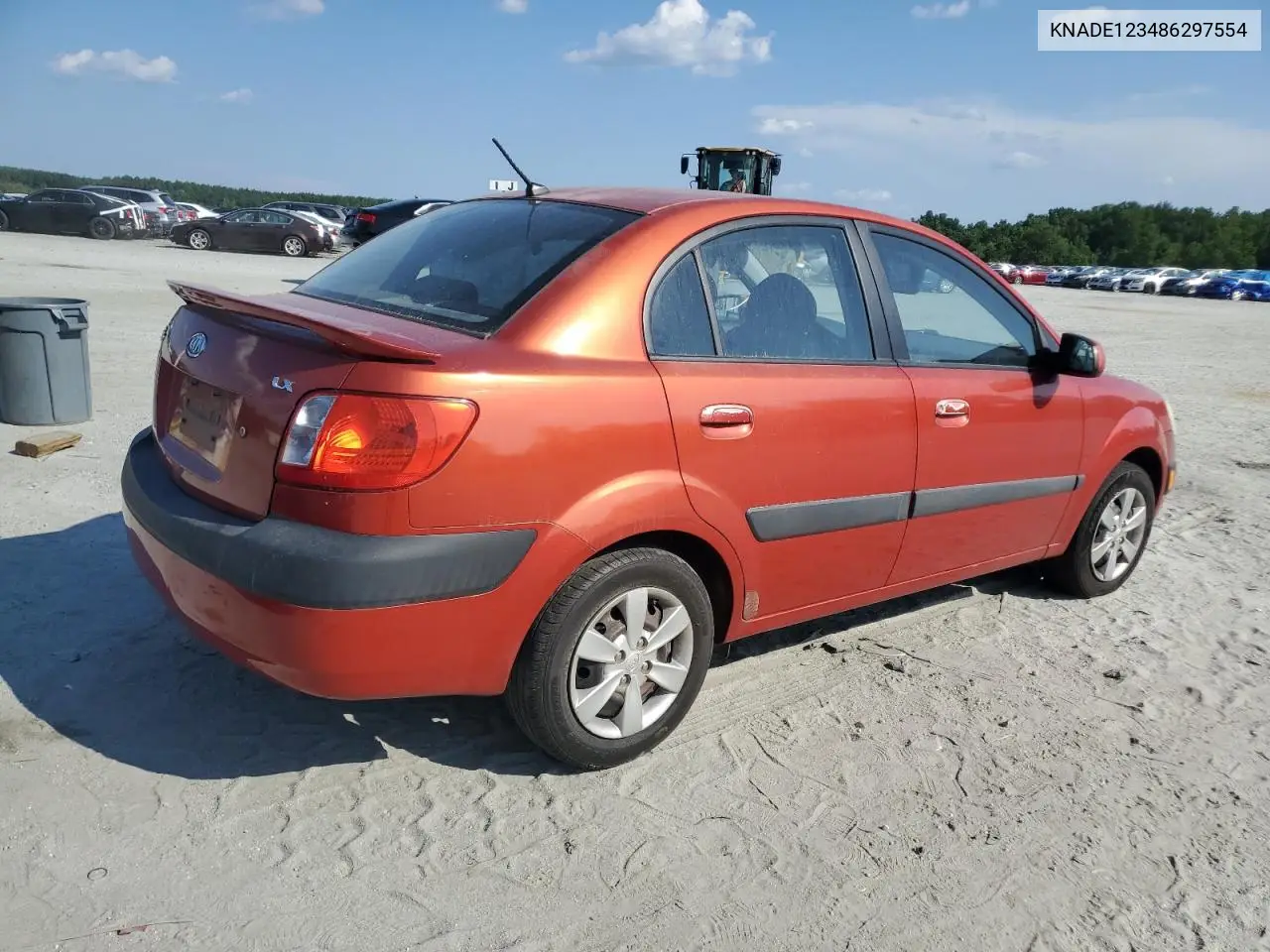 2008 Kia Rio Base VIN: KNADE123486297554 Lot: 62314495