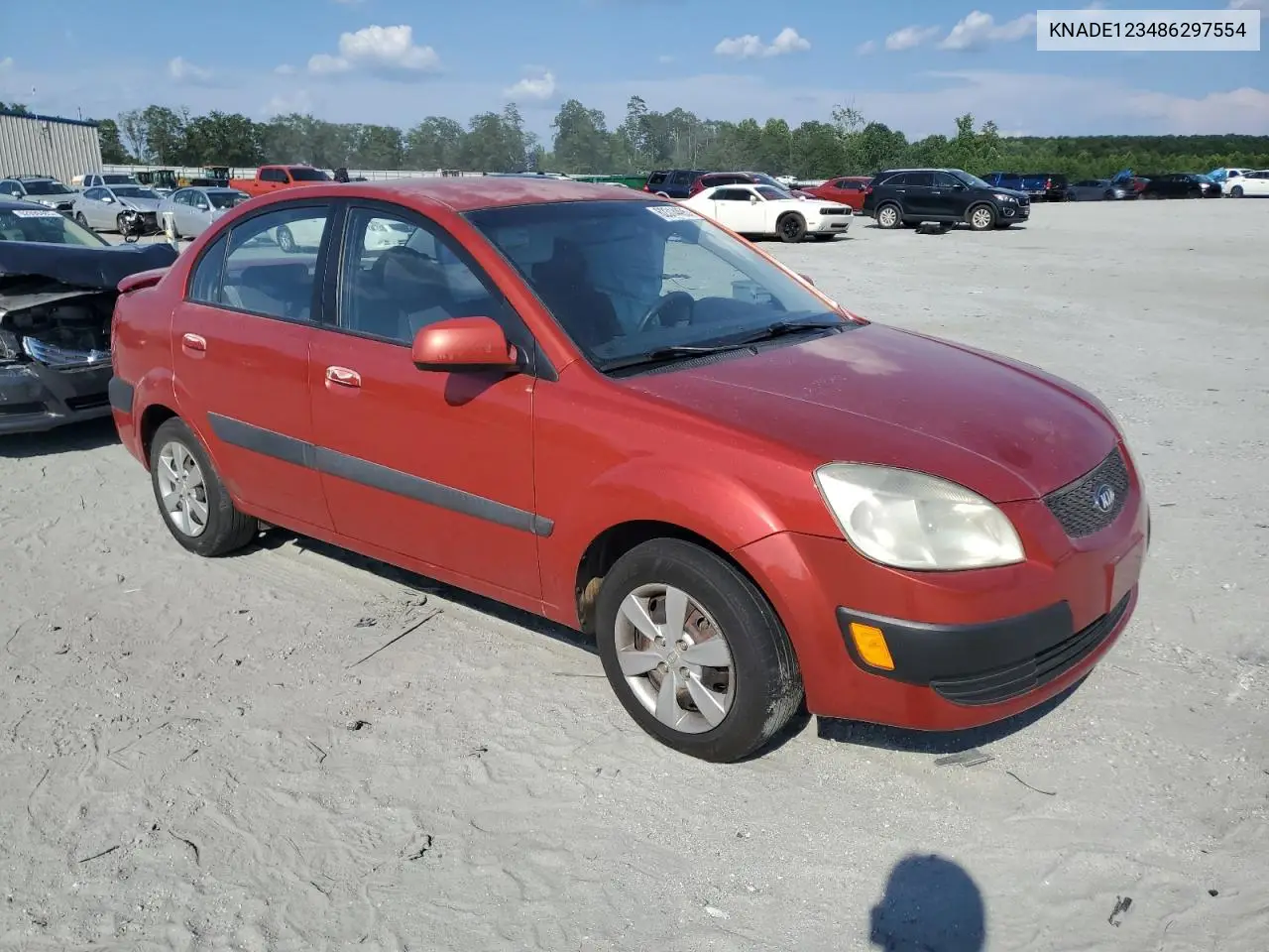 2008 Kia Rio Base VIN: KNADE123486297554 Lot: 62314495