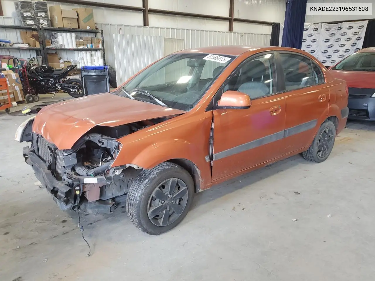 2009 Kia Rio Base VIN: KNADE223196531608 Lot: 51566915