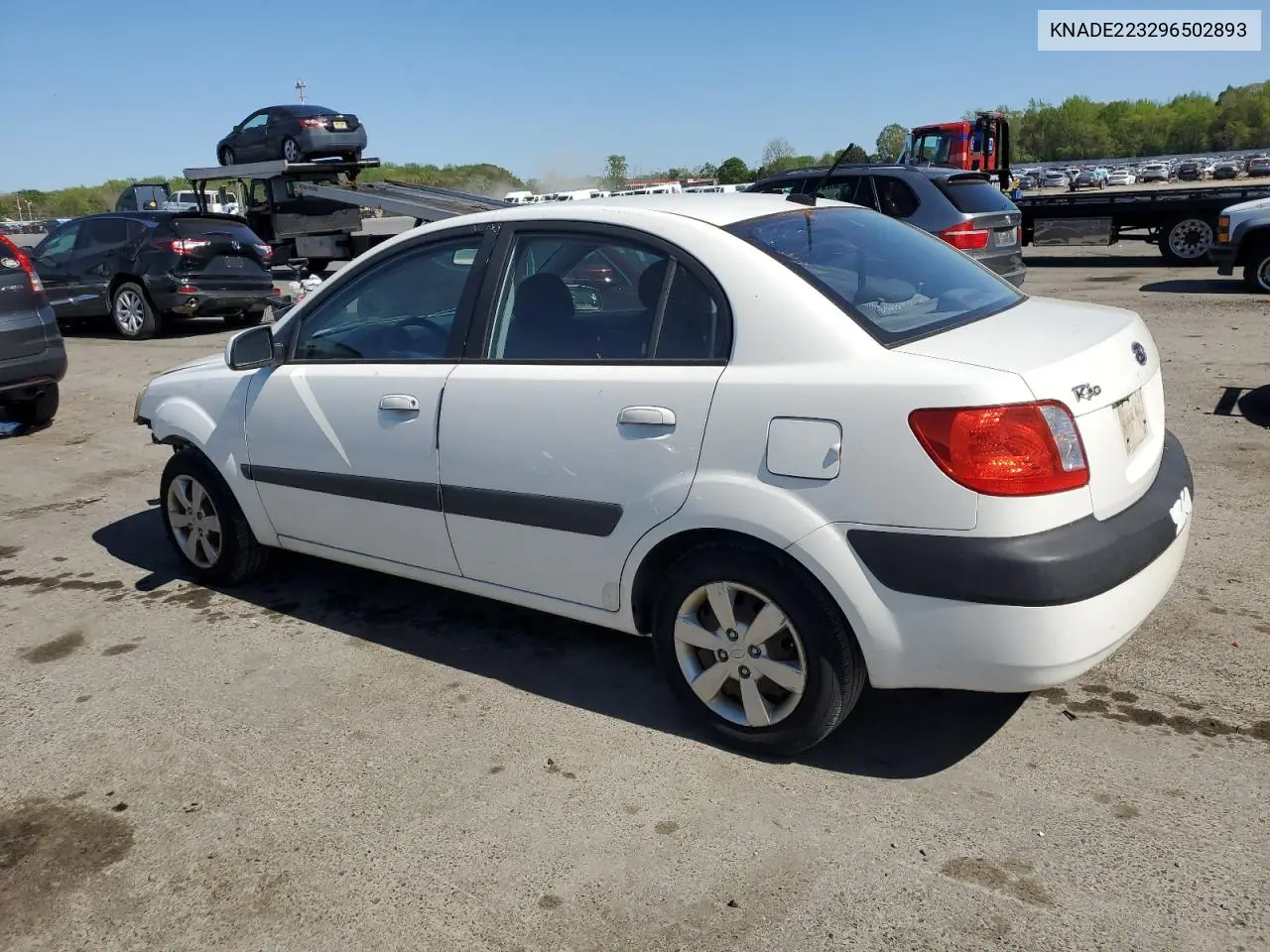 2009 Kia Rio Base VIN: KNADE223296502893 Lot: 54206415