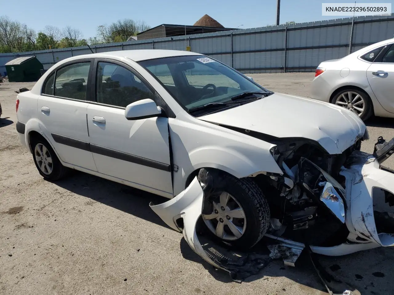 2009 Kia Rio Base VIN: KNADE223296502893 Lot: 54206415
