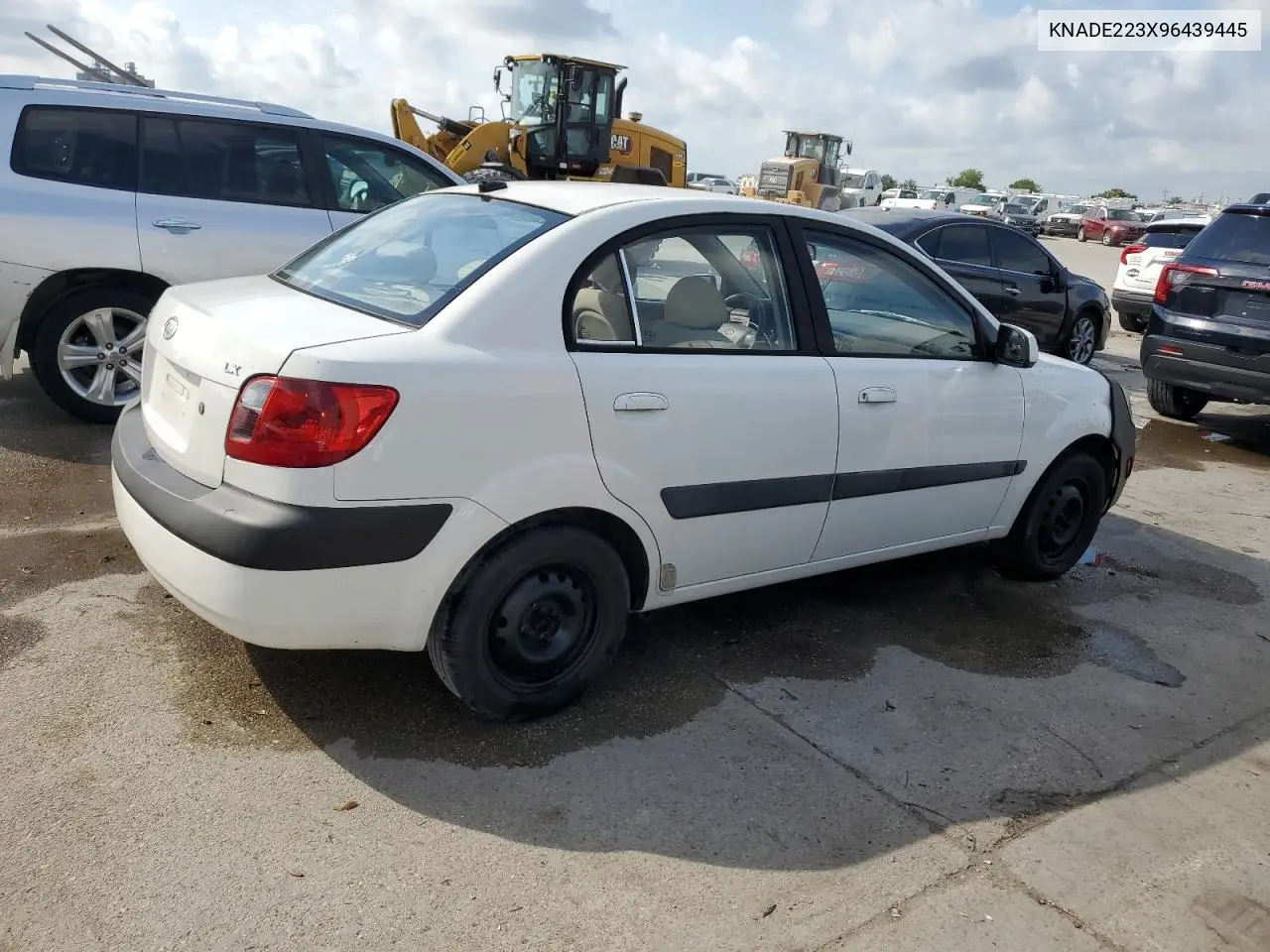 2009 Kia Rio Base VIN: KNADE223X96439445 Lot: 54619335