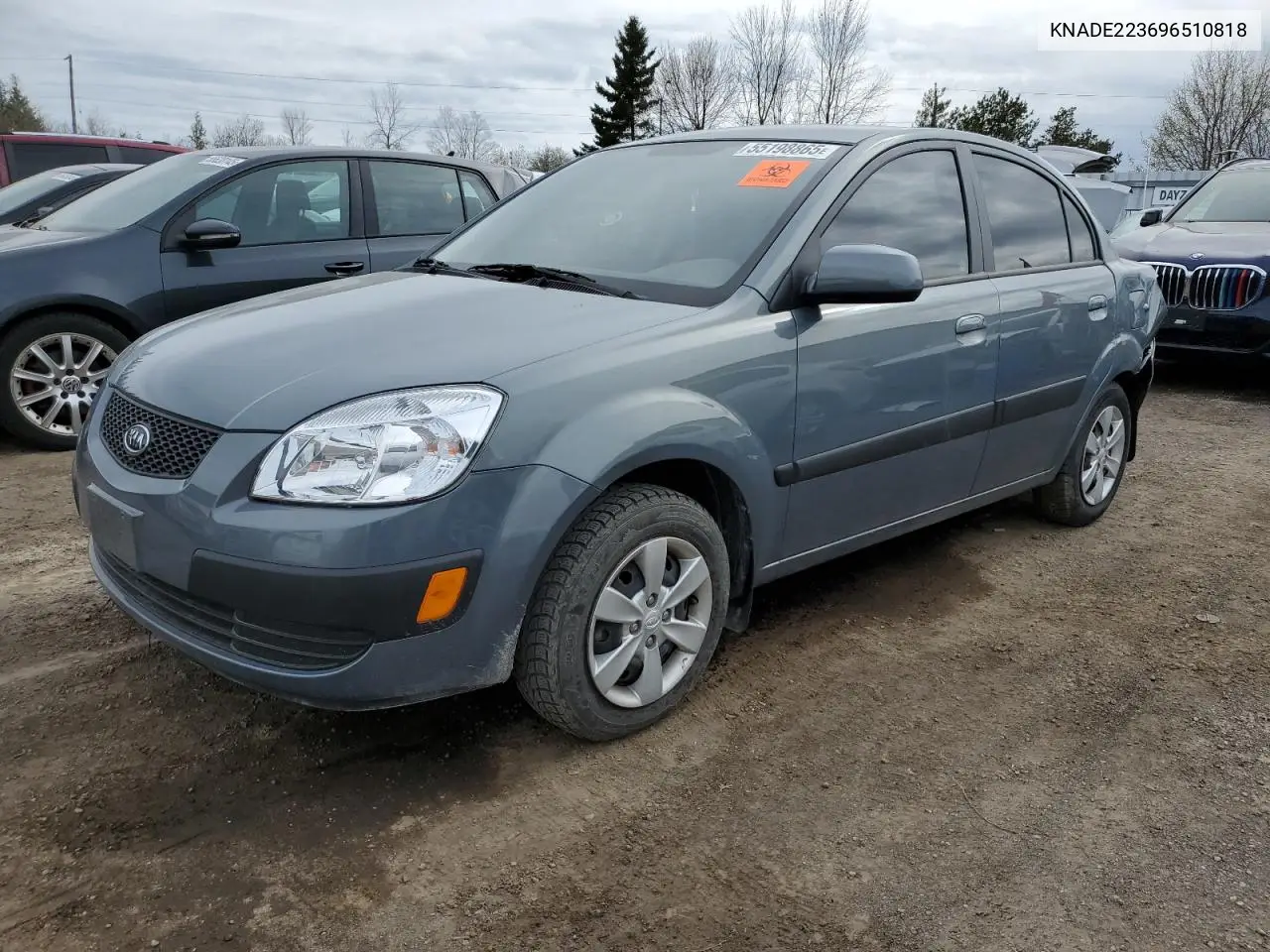 2009 Kia Rio Base VIN: KNADE223696510818 Lot: 55198865