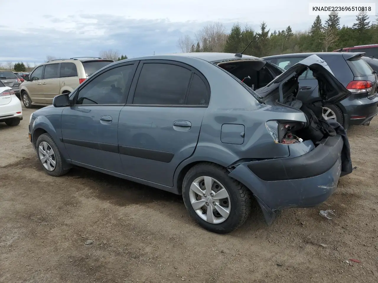 2009 Kia Rio Base VIN: KNADE223696510818 Lot: 55198865
