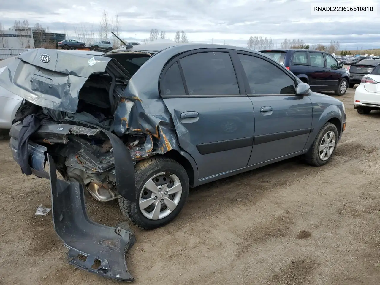 2009 Kia Rio Base VIN: KNADE223696510818 Lot: 55198865