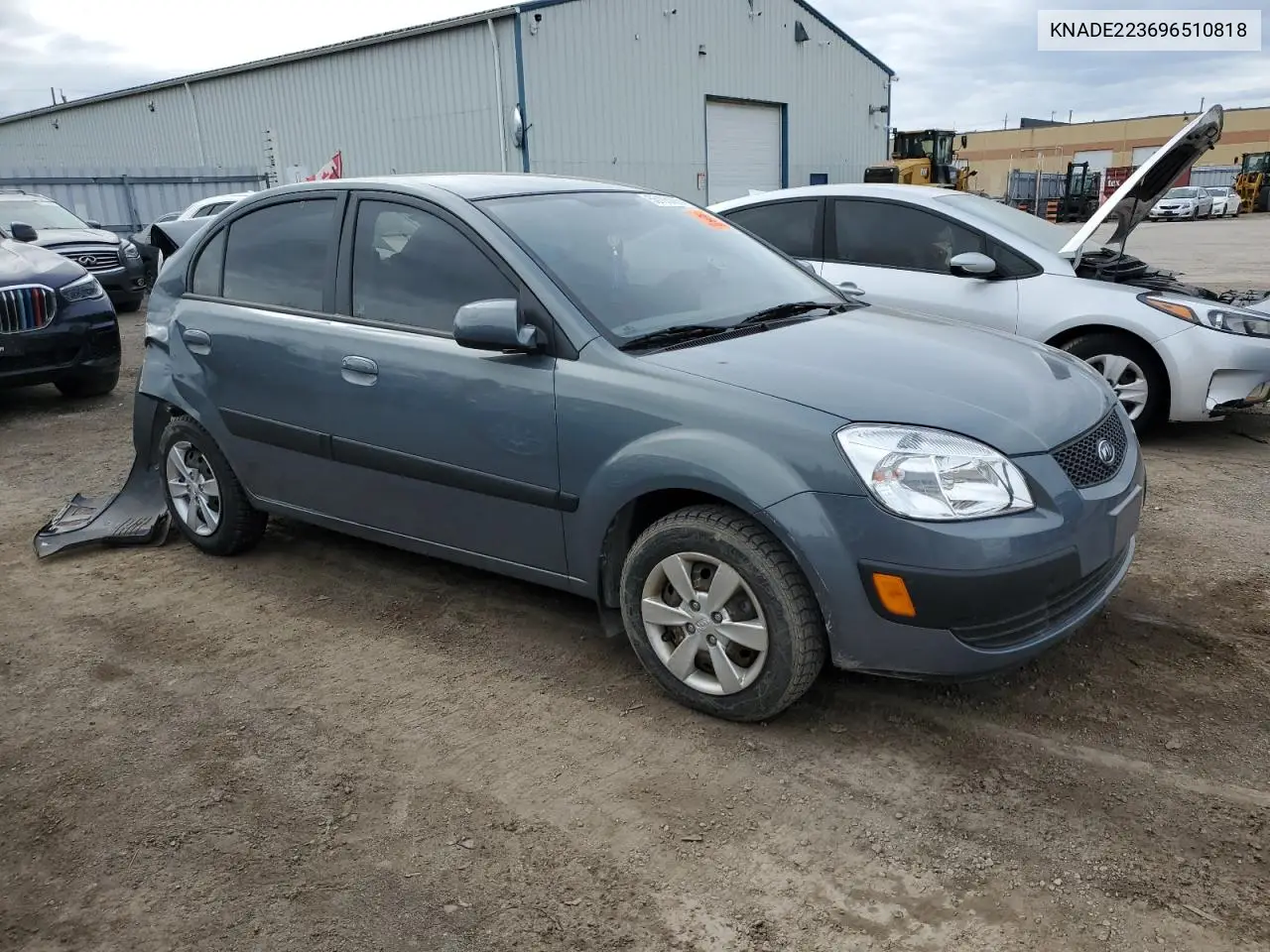2009 Kia Rio Base VIN: KNADE223696510818 Lot: 55198865