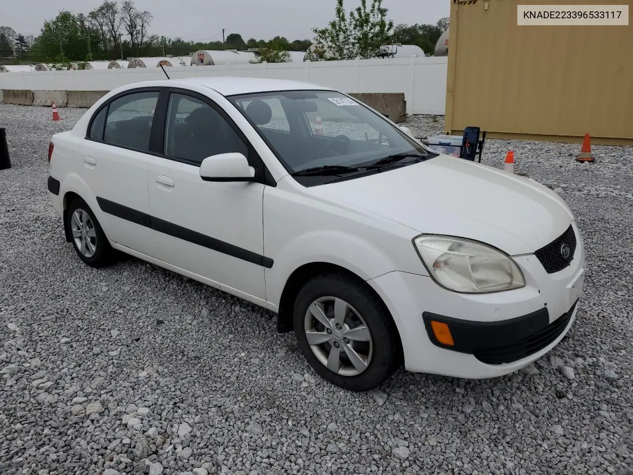 2009 Kia Rio Base VIN: KNADE223396533117 Lot: 56147735