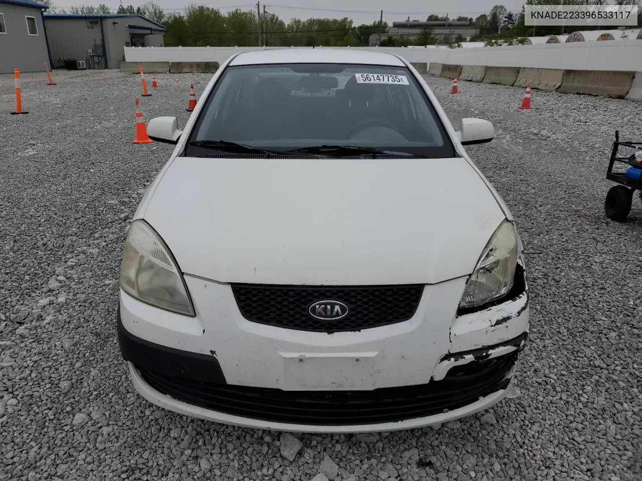 2009 Kia Rio Base VIN: KNADE223396533117 Lot: 56147735