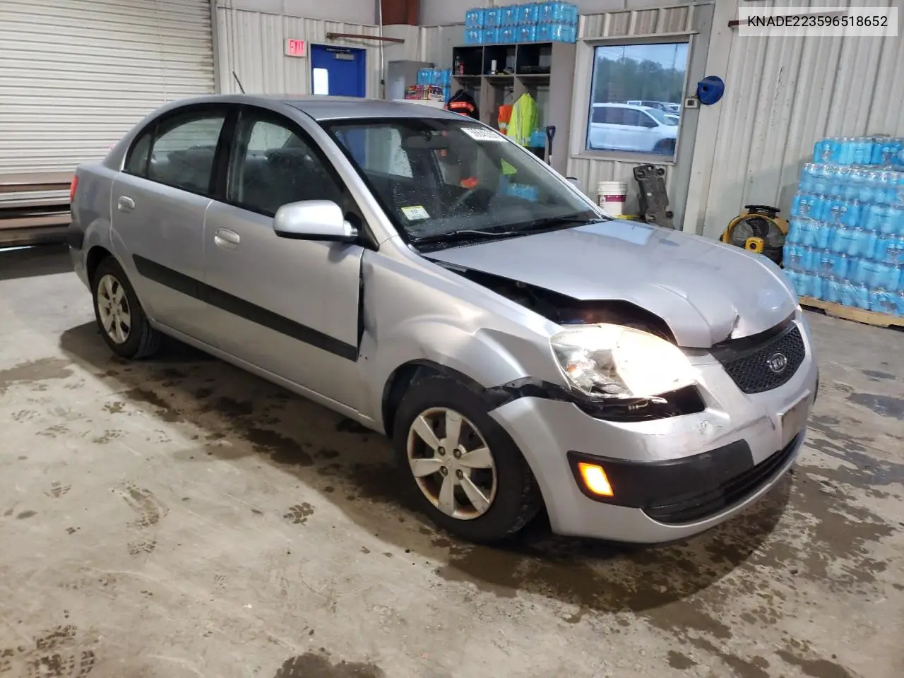2009 Kia Rio Base VIN: KNADE223596518652 Lot: 56645555