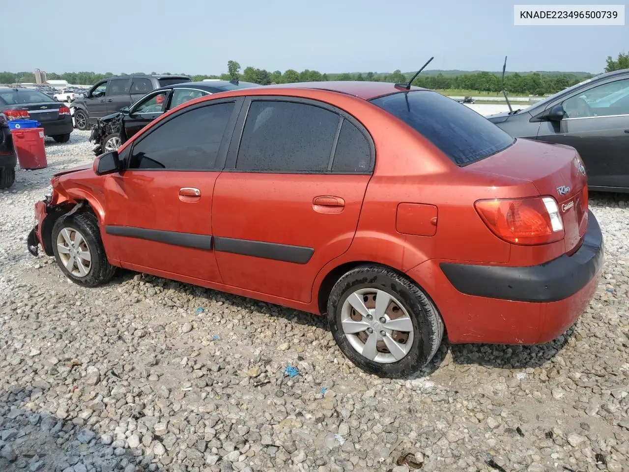 2009 Kia Rio Base VIN: KNADE223496500739 Lot: 58975395