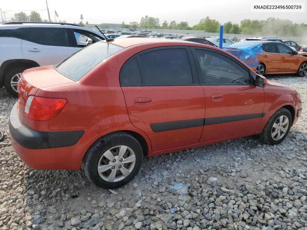 2009 Kia Rio Base VIN: KNADE223496500739 Lot: 58975395