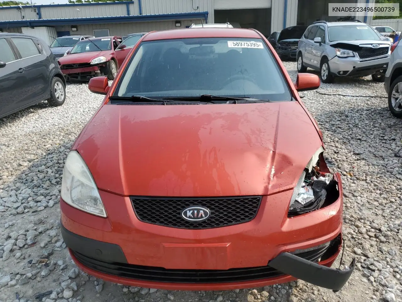 2009 Kia Rio Base VIN: KNADE223496500739 Lot: 58975395