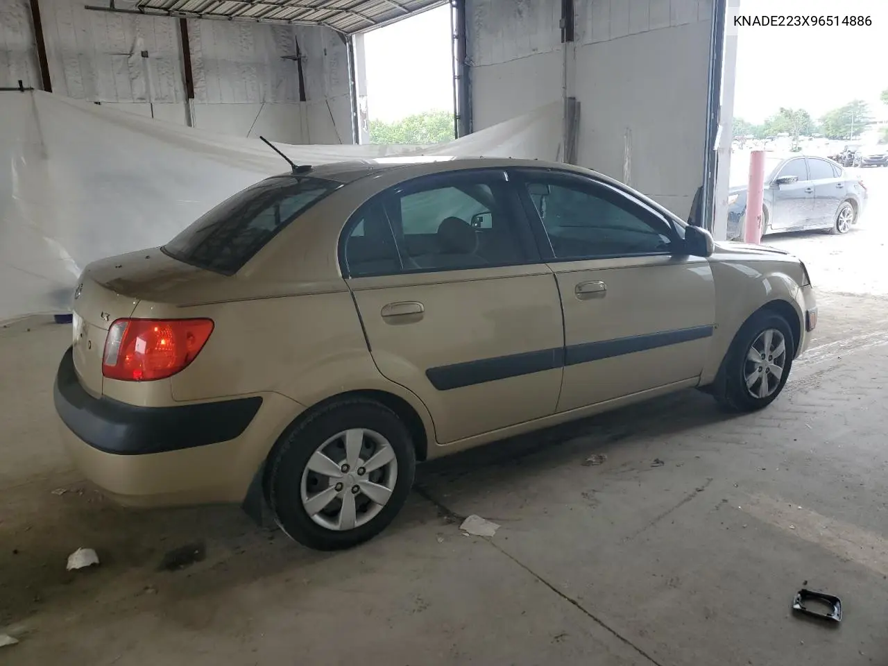 2009 Kia Rio Base VIN: KNADE223X96514886 Lot: 61037325