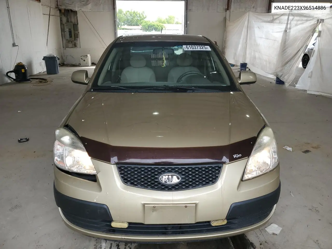 2009 Kia Rio Base VIN: KNADE223X96514886 Lot: 61037325