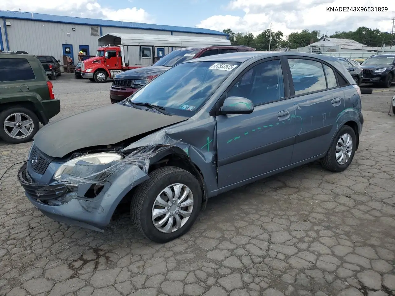2009 Kia Rio 5 Sx VIN: KNADE243X96531829 Lot: 61533975