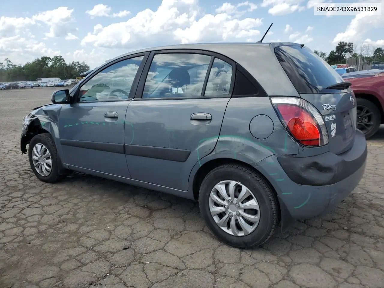 2009 Kia Rio 5 Sx VIN: KNADE243X96531829 Lot: 61533975
