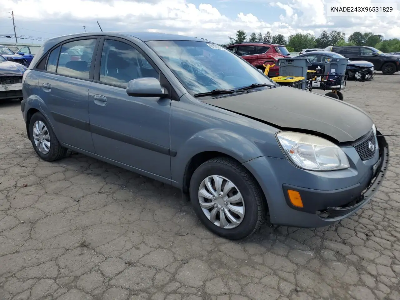 2009 Kia Rio 5 Sx VIN: KNADE243X96531829 Lot: 61533975