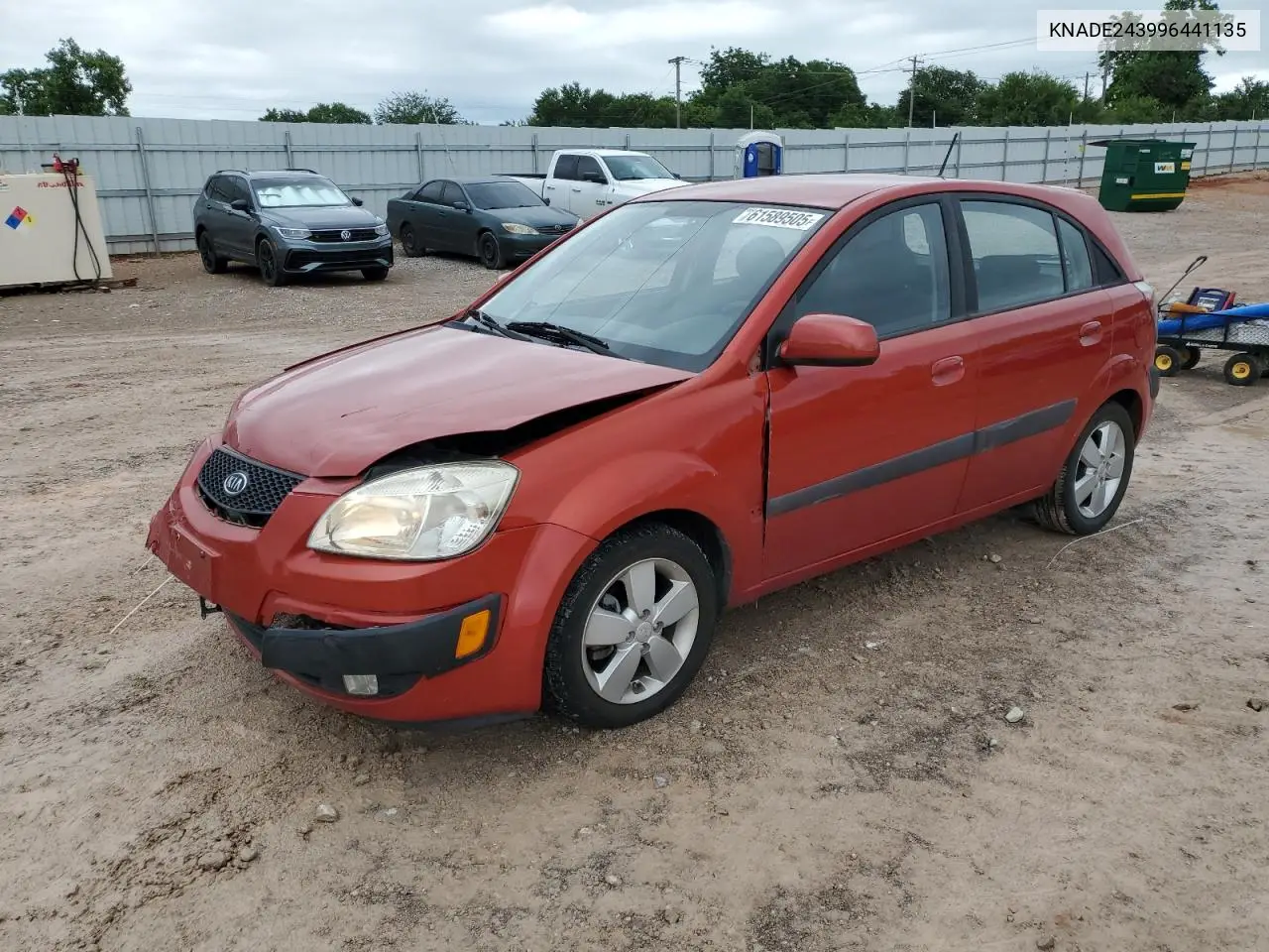 2009 Kia Rio 5 Sx VIN: KNADE243996441135 Lot: 61589505