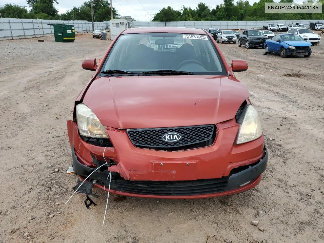 2009 Kia Rio 5 Sx VIN: KNADE243996441135 Lot: 61589505
