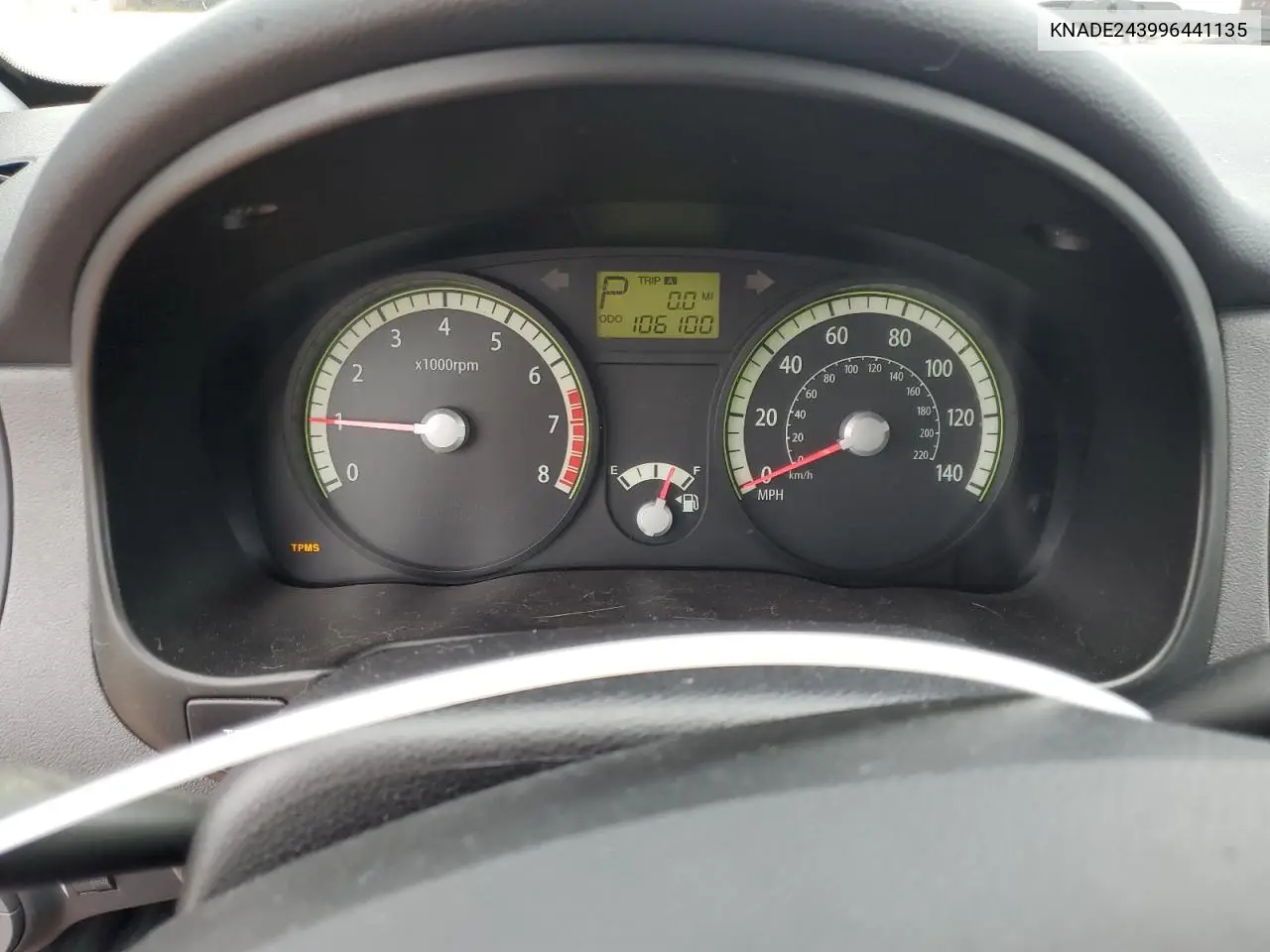 2009 Kia Rio 5 Sx VIN: KNADE243996441135 Lot: 61589505