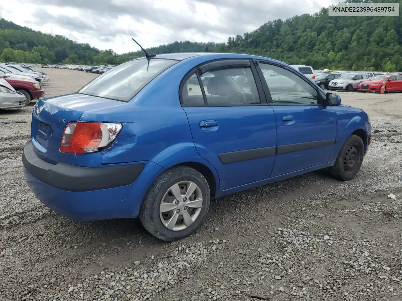 2009 Kia Rio Base VIN: KNADE223996489754 Lot: 61671205