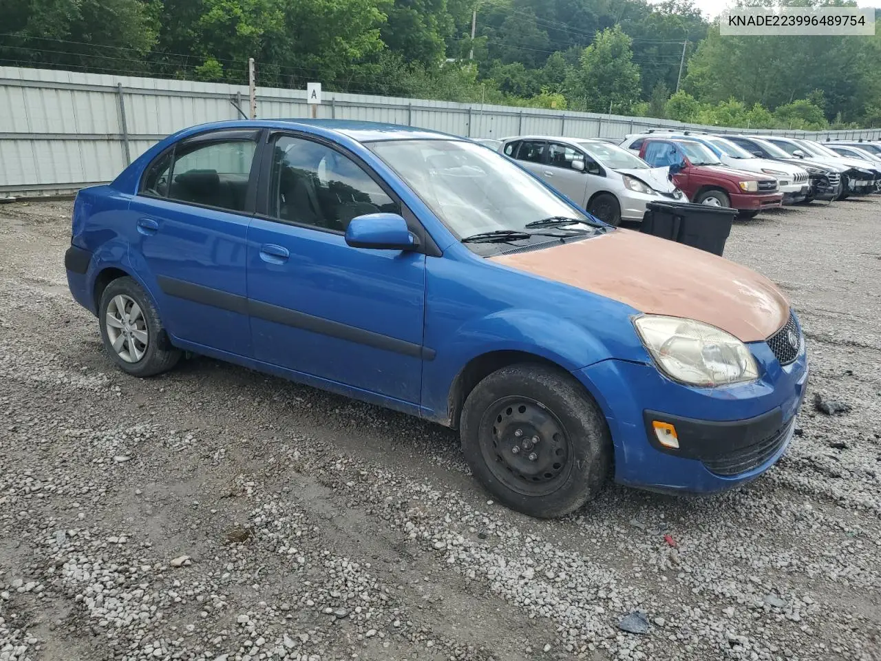 2009 Kia Rio Base VIN: KNADE223996489754 Lot: 61671205