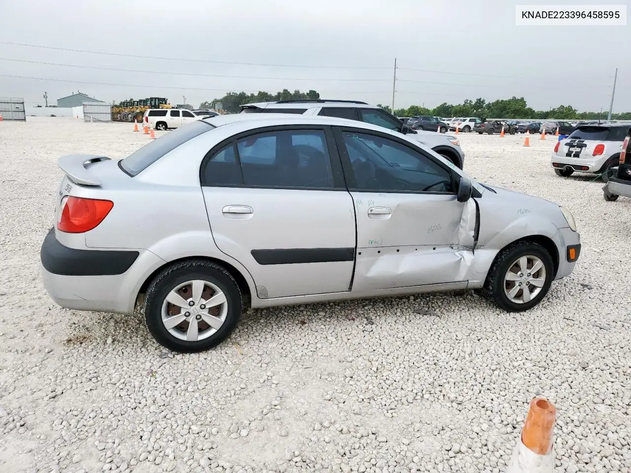 2009 Kia Rio Base VIN: KNADE223396458595 Lot: 62408455