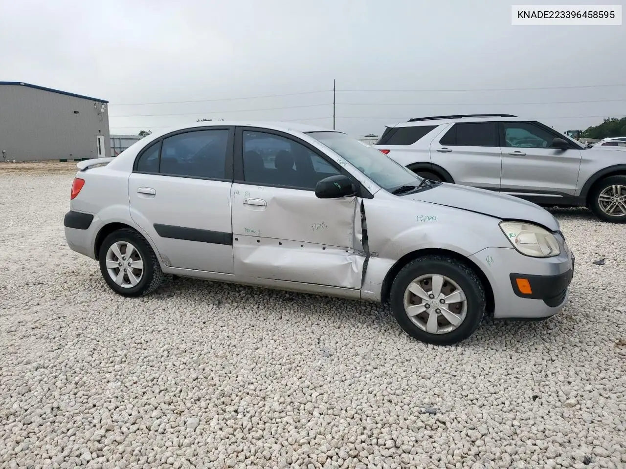 2009 Kia Rio Base VIN: KNADE223396458595 Lot: 62408455