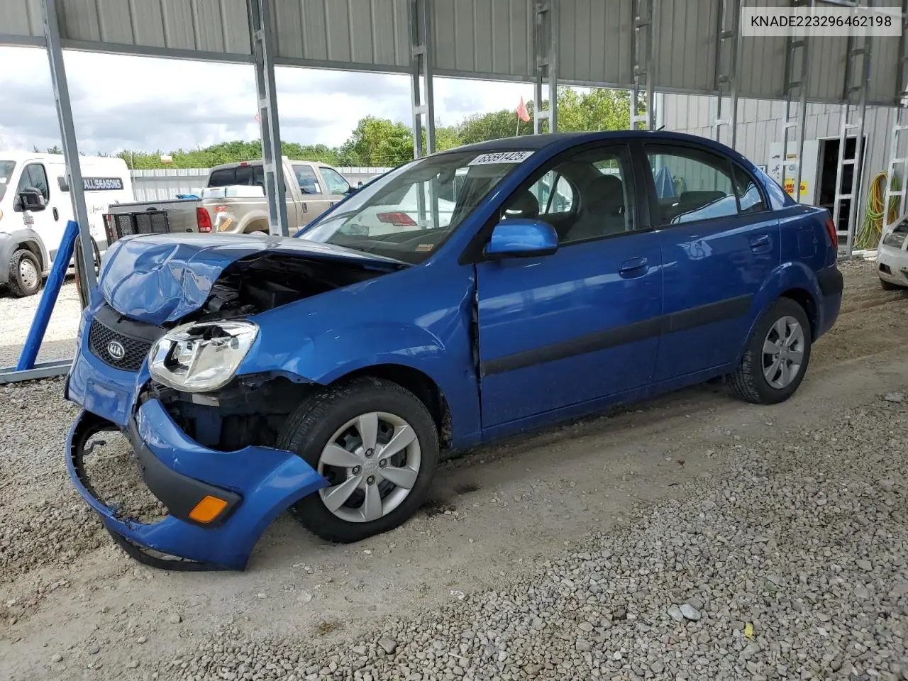2009 Kia Rio Base VIN: KNADE223296462198 Lot: 65591425