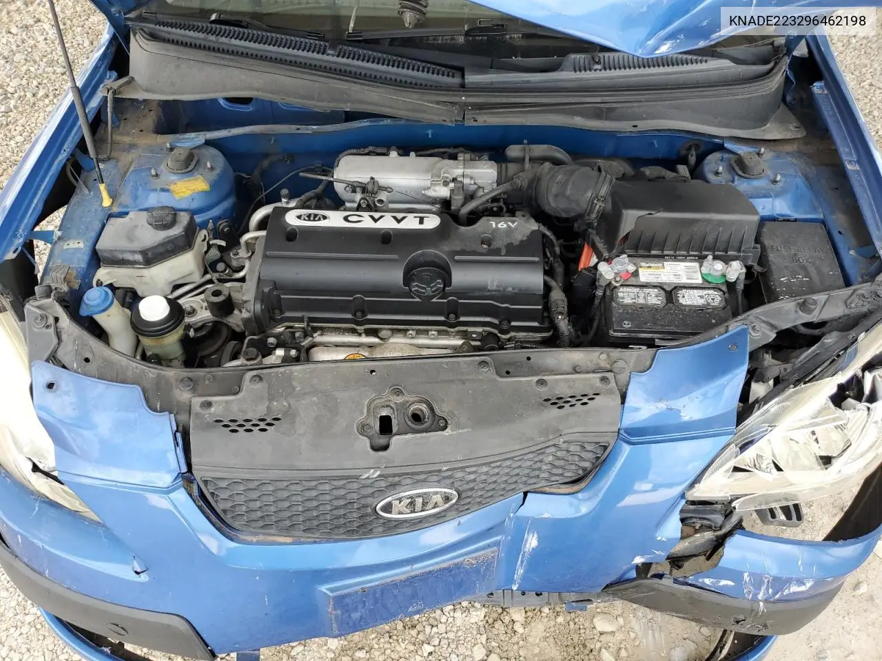 2009 Kia Rio Base VIN: KNADE223296462198 Lot: 65591425