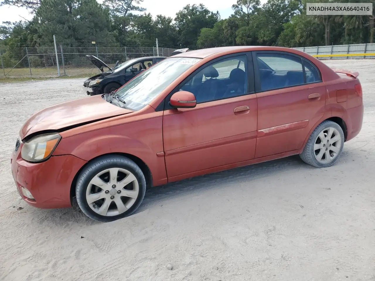 2010 Kia Rio Lx VIN: KNADH4A3XA6640416 Lot: 54934395