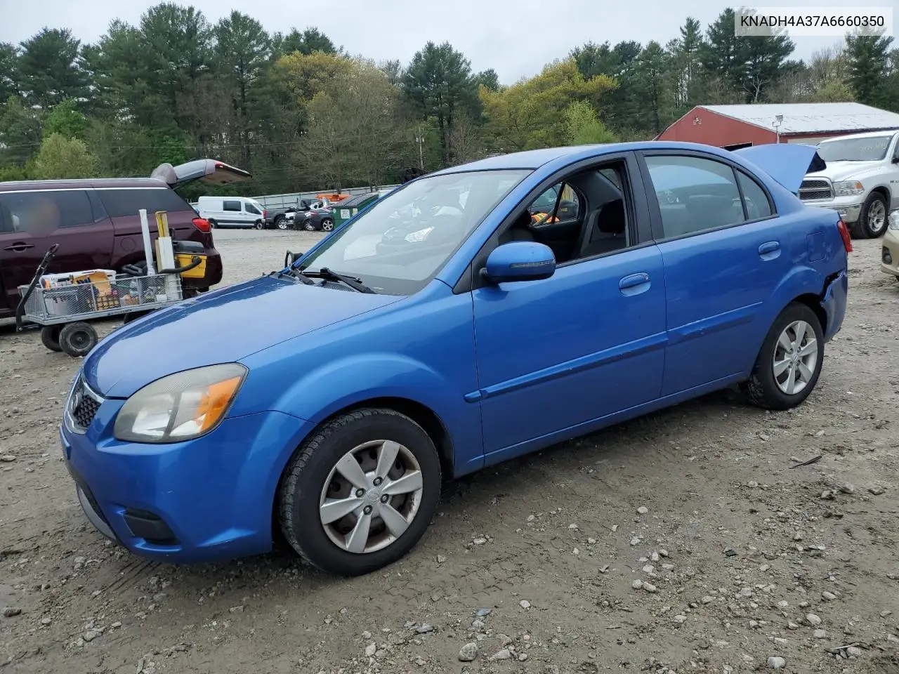 2010 Kia Rio Lx VIN: KNADH4A37A6660350 Lot: 55643125